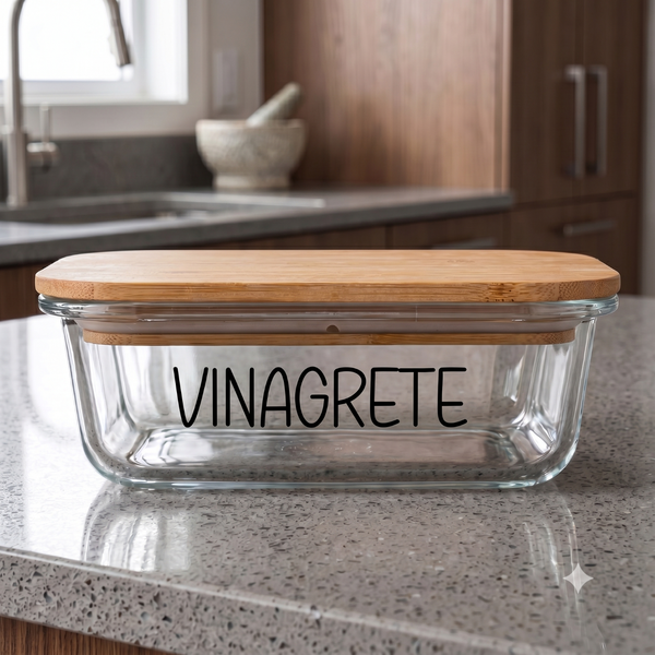 Pote Hermético Vidro (1 Litro) - Vinagrete